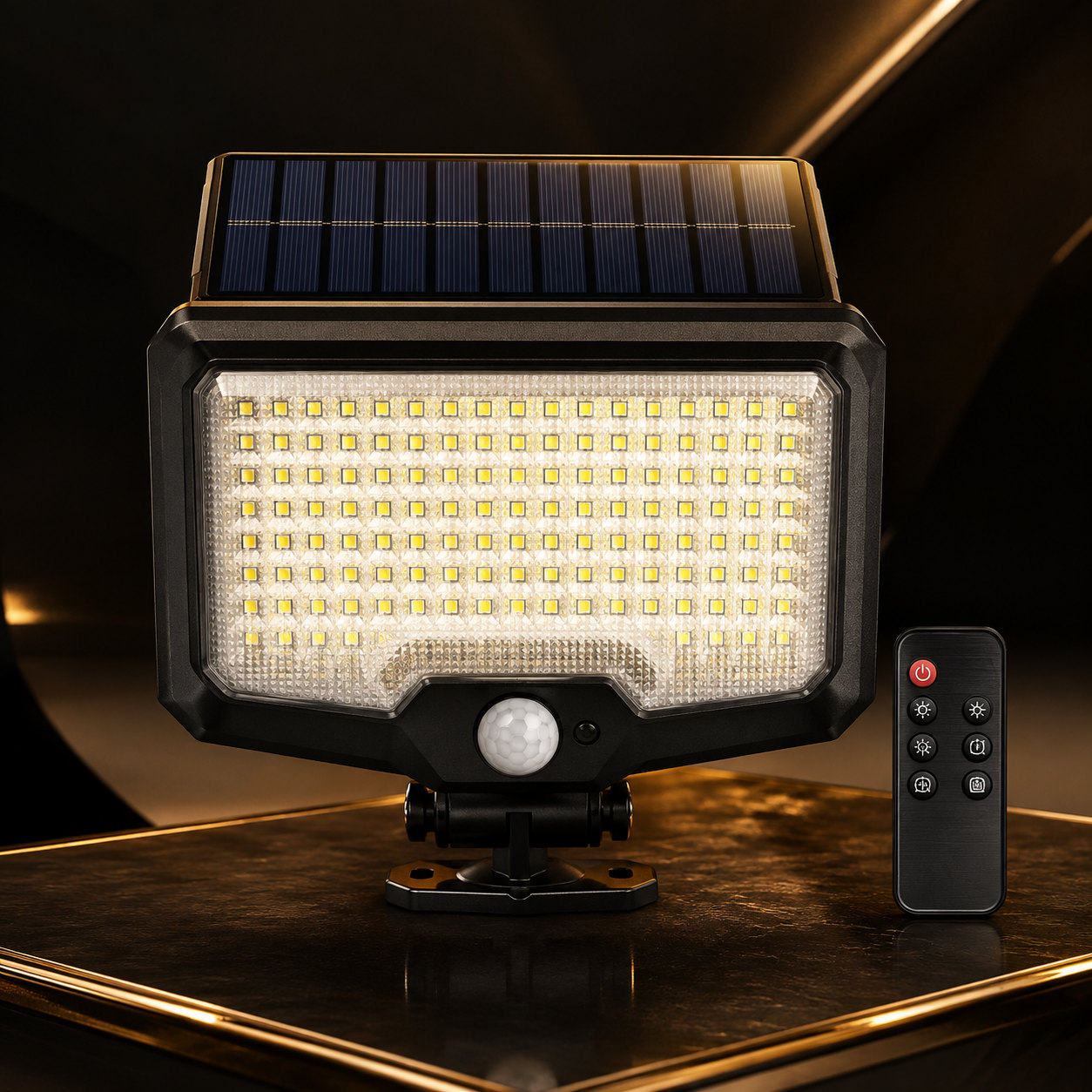 120 LED Solar Security Light with Remote