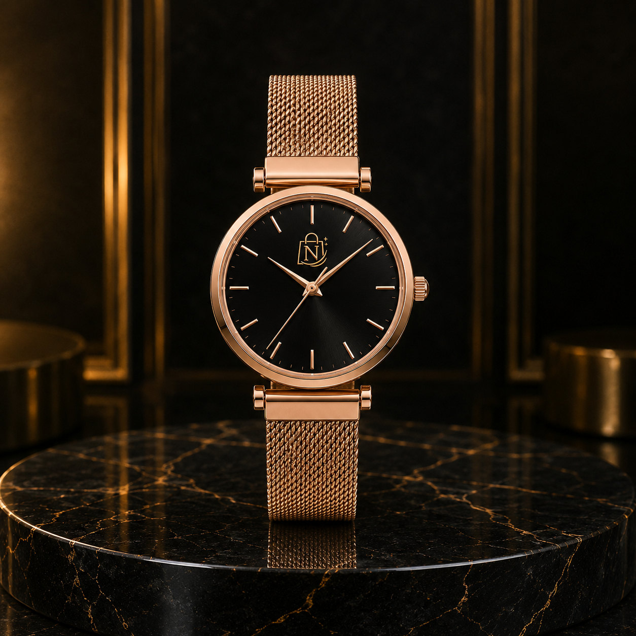 Magnetic Mesh Strap Watch for Women