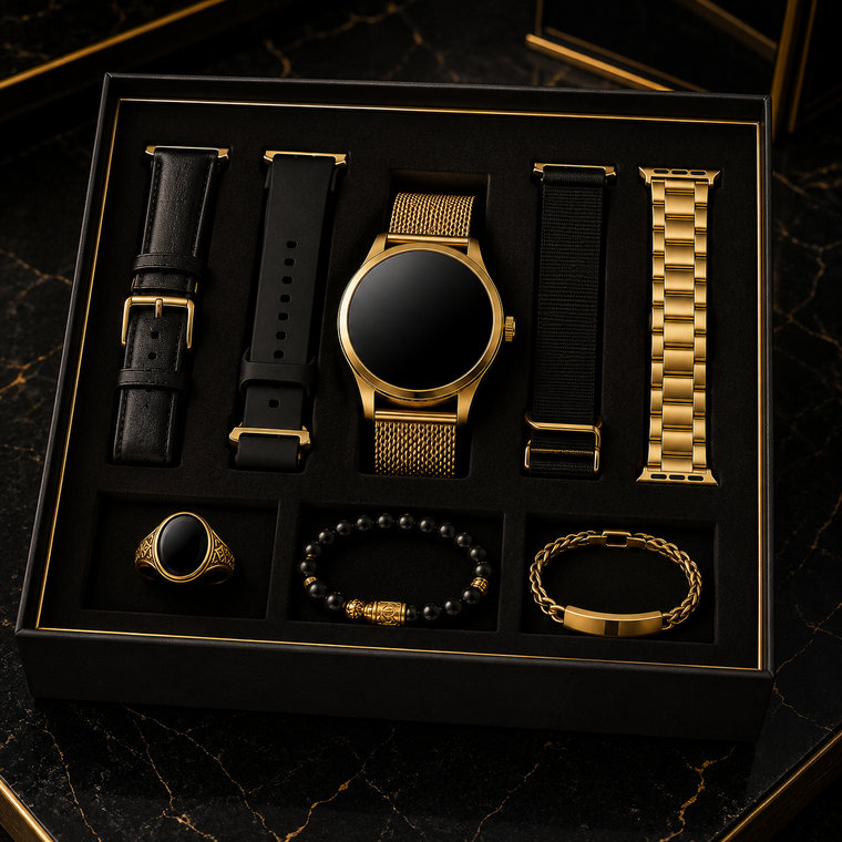 7-in-1 Smartwatch Set with Interchangeable Straps