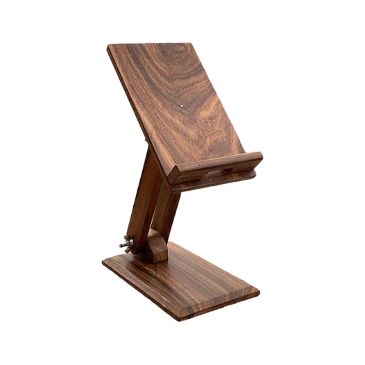 Angled Wooden Mobile Stand