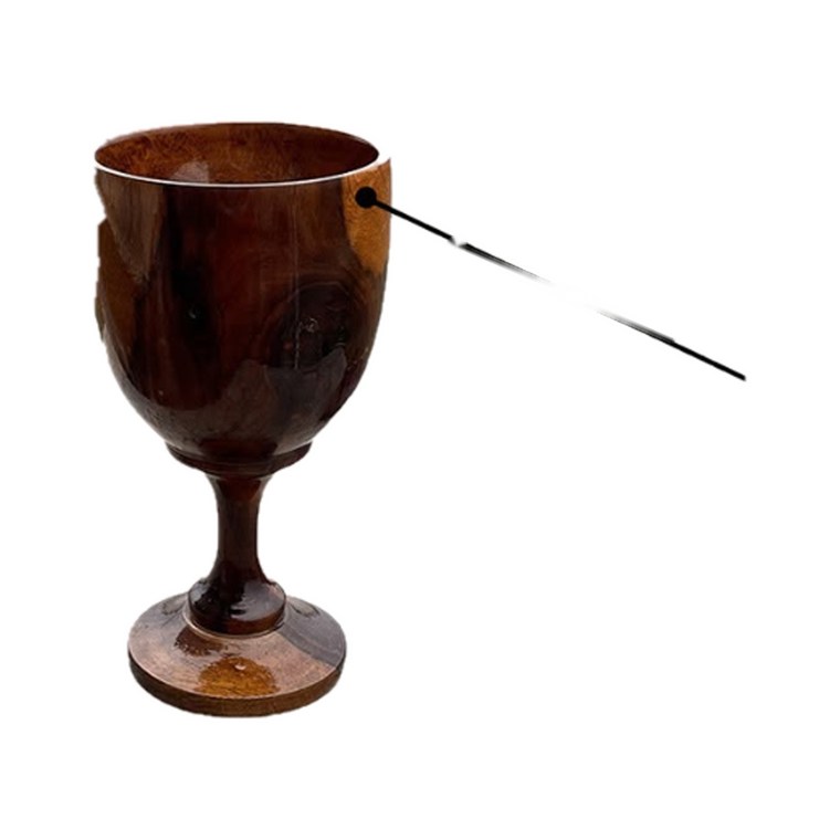 Decorative Wooden Goblet