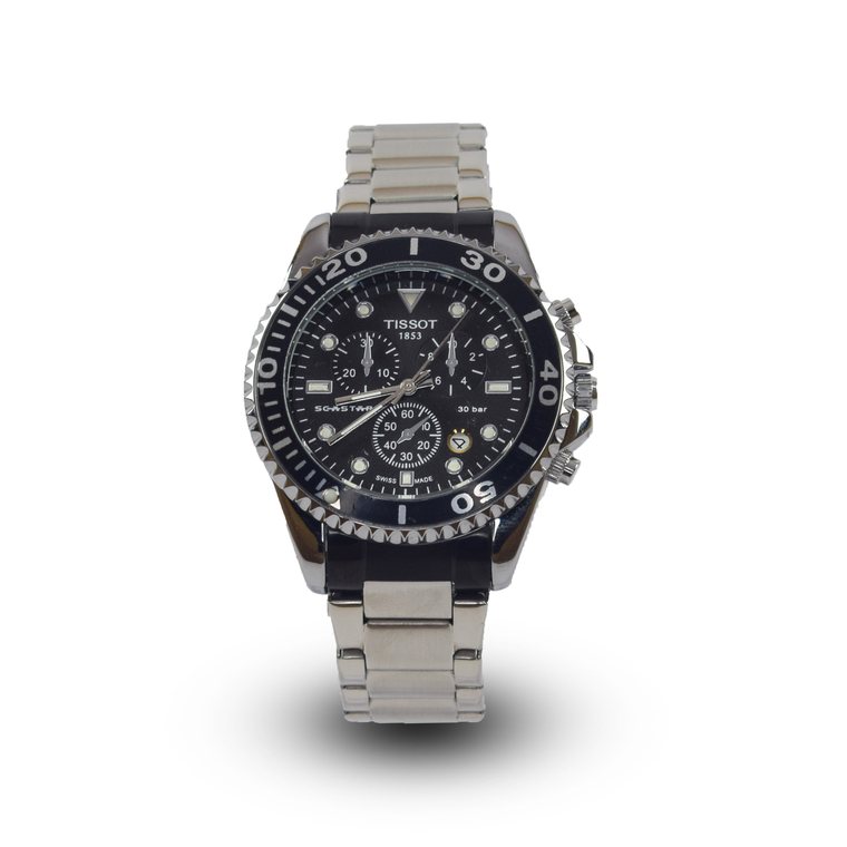 Tissot Seastar - Silver (Black Dial)
