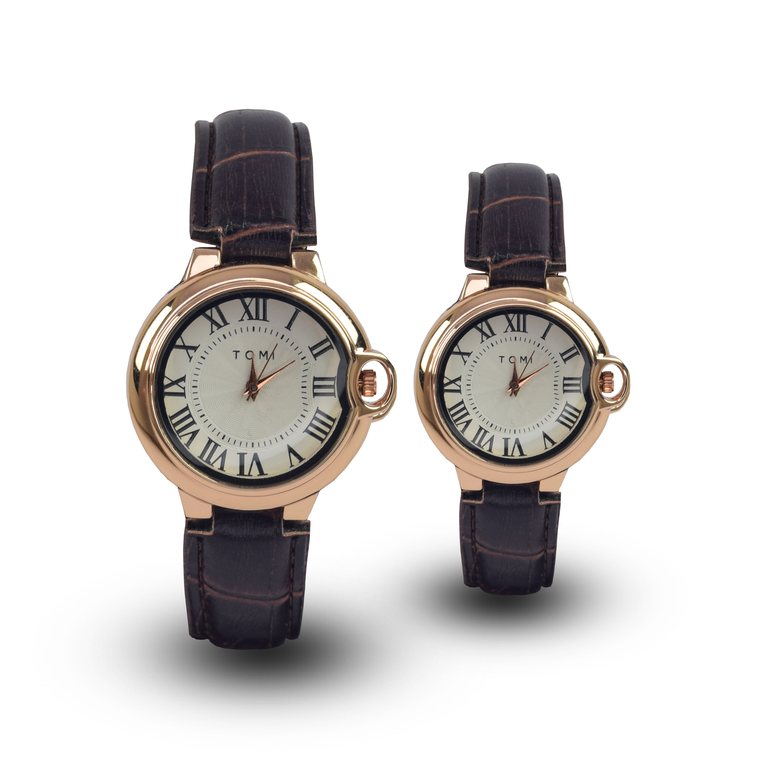 TOMI Couple Watches - Brown