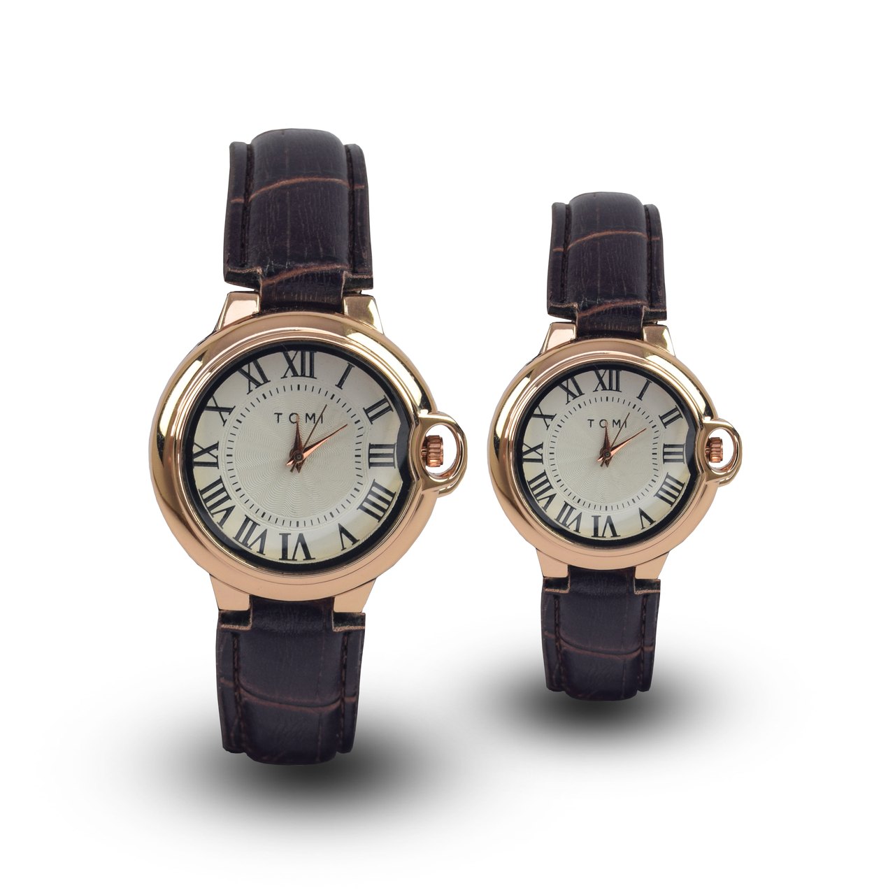TOMI Couple Watches - Brown