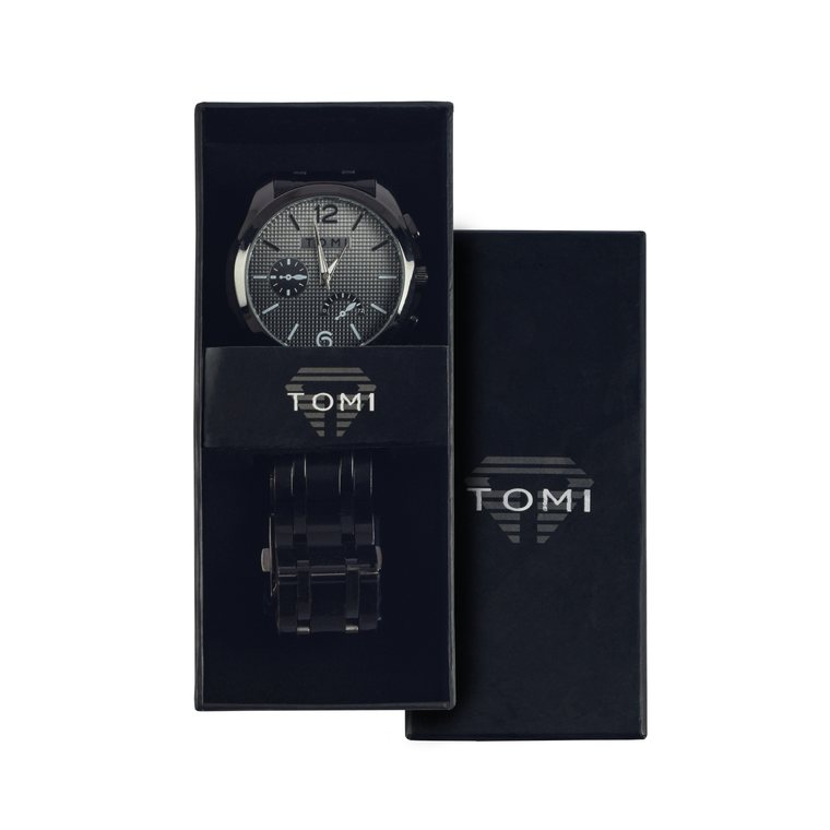 TOMI Men's - Black (Black Dial)