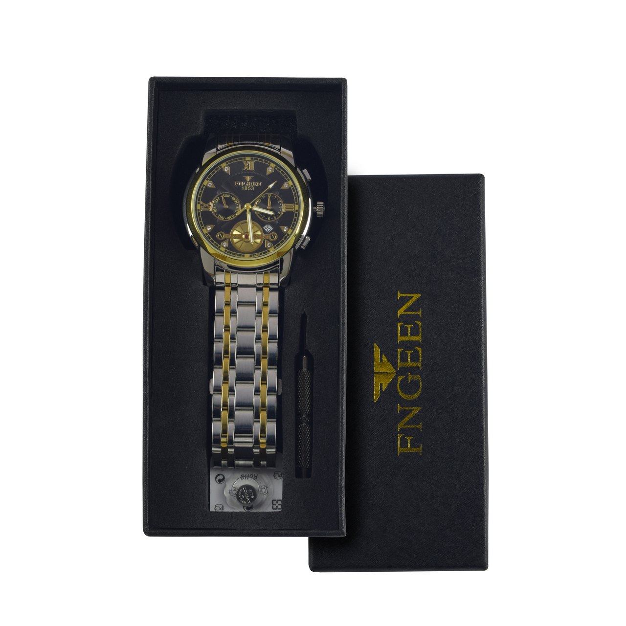 FNGEEN Premium - Silver (Black Dial)